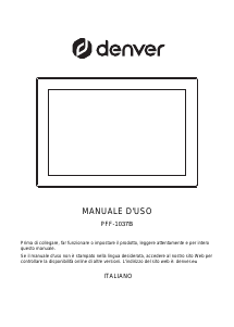 Manuale Denver PFF-1037B Cornice digitale