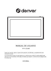 Manual de uso Denver PFF-1514W Marco digital