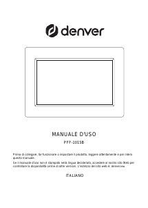 Manuale Denver PFF-1015B Cornice digitale