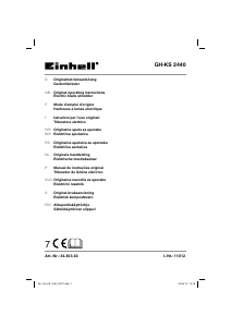 Manuale Einhell GH-KS 2440 Biotrituratore