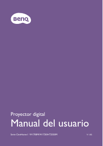 Manual de uso BenQ W1720 Proyector