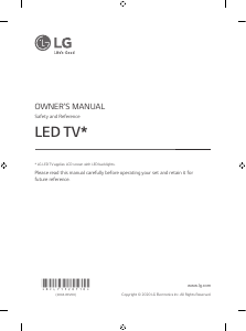 Handleiding LG 50NANO796NF LED televisie