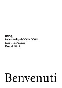 Manuale BenQ W6500 Proiettore