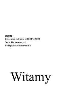 Instrukcja BenQ W6500 Projektor