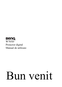 Manual BenQ W703D Proiector