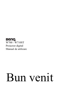 Manual BenQ W710ST Proiector