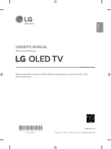 Handleiding LG OLED65C1RLA OLED televisie