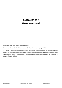 Bedienungsanleitung Daewoo DWD-HB1412 Waschmaschine