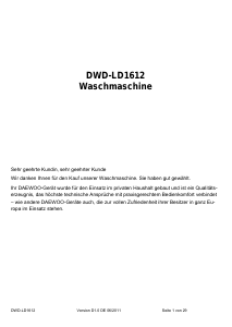 Bedienungsanleitung Daewoo DWD-LD1612 Waschmaschine
