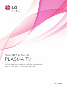 Manual LG 50PT350R Plasma Television