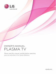 Manual LG 50PV250R Plasma Television