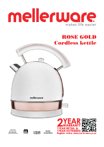 Manual Mellerware 46042WRG Rose Gold Kettle