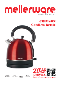 Manual Mellerware 46042RD Crimson Kettle