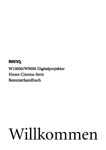 Bedienungsanleitung BenQ W9000 Projektor