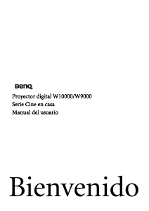 Manual de uso BenQ W9000 Proyector