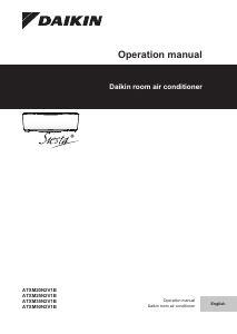 Manual Daikin ATXM20N2V1B Air Conditioner