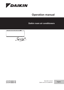 Manual Daikin ATXTP25M5V1B Air Conditioner