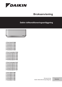 Bruksanvisning Daikin CTXA15A2V1BW Luftkonditionering