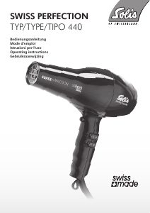 Handleiding Solis 440 Swiss Perfection Haardroger