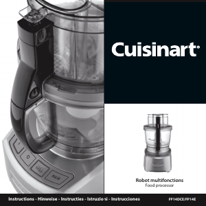 Handleiding Cuisinart FP14DCE Elite 3.3 Keukenmachine