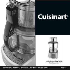 Manual de uso Cuisinart FP16DCE Elite 3.8 Robot de cocina