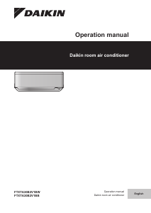 Handleiding Daikin FTXTA30B2V1BW Airconditioner