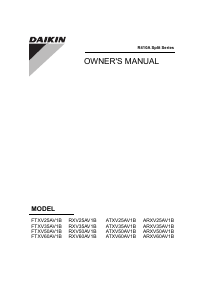 Manual Daikin FTXV35AV1B Air Conditioner