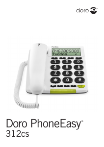 Brugsanvisning Doro PhoneEasy 312cs Telefon