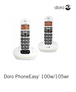 Handleiding Doro PhoneEasy 100w Draadloze telefoon