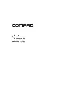 Bruksanvisning Compaq Q2022a LCD skärm