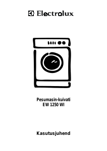 Kasutusjuhend Electrolux EW1250WI Kuivatiga pesumasin