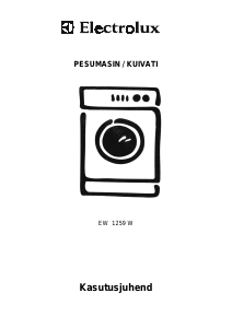 Kasutusjuhend Electrolux EW1259W Kuivatiga pesumasin