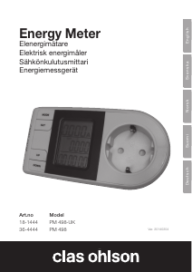 Bedienungsanleitung Clas Ohlson PM 498 Stromzähler