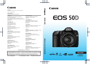 Manuale Canon EOS 50D Fotocamera digitale