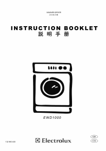 Manual Electrolux EWD1000 Washer-Dryer