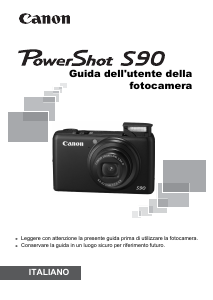 Manuale Canon PowerShot S90 Fotocamera digitale