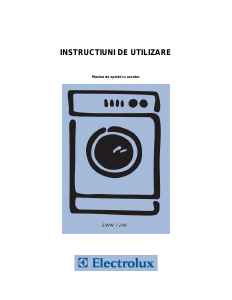 Manual Electrolux EWW1290 Mașină de spalat cu uscator