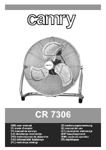 Manual Camry CR 7306 Ventilador