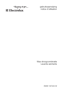 Mode d’emploi Electrolux EWW167443W Lave-linge séchant