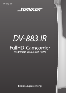 Bedienungsanleitung Somikon DV-883.IR Camcorder