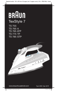 Manual de uso Braun TS755 TexStyle 7 Plancha