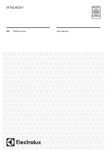 Handleiding Electrolux WTSL4E301 Was-droog combinatie