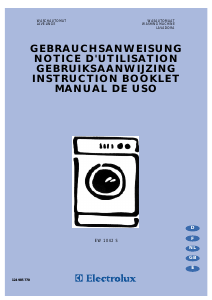 Manual Electrolux EW1042S Washing Machine