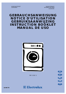 Manual de uso Electrolux EW1042S Lavadora