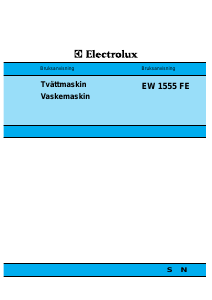 Bruksanvisning Electrolux EW1555FE Vaskemaskin