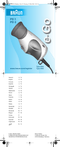 Bedienungsanleitung Braun PD 2 e-Go Haartrockner