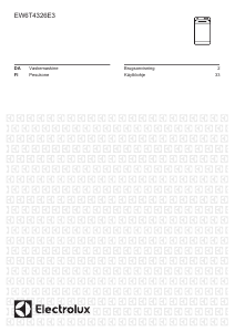 Brugsanvisning Electrolux EW6T4326E3 Vaskemaskine