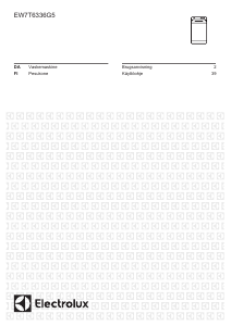 Käyttöohje Electrolux EW7T6336G5 Pesukone