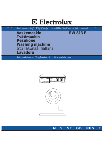 Руководство Electrolux EW813F Стиральная машина