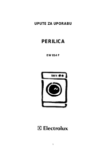 Priručnik Electrolux EW814F Stroj za pranje rublja